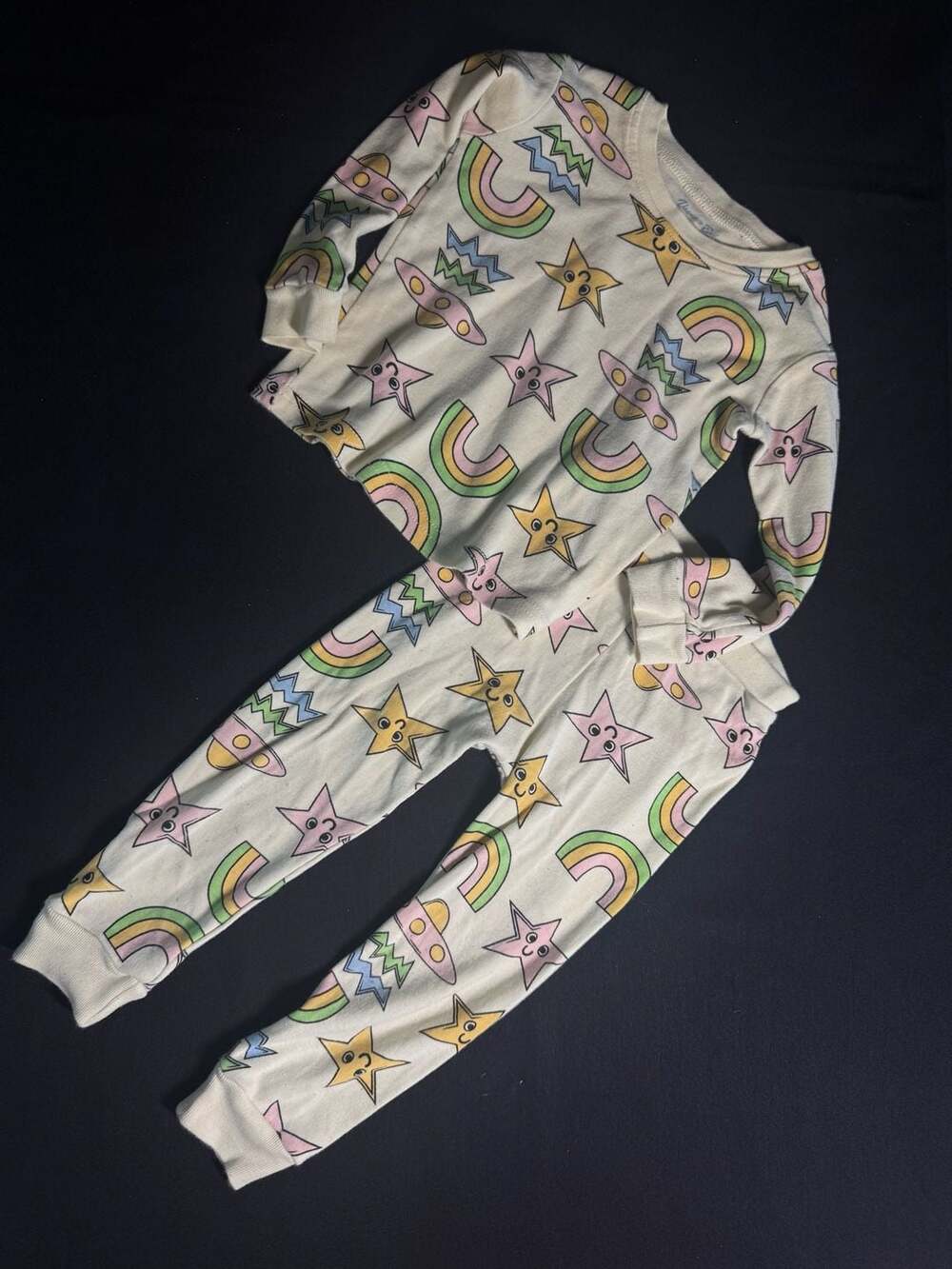 Vaenait Baby Rainbow Space Pajama Set